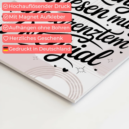 Magnet Poster Spruch Affirmation Positiv Unbegrenztes Potential