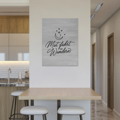 Spruch Affirmation Magnet Wandbild Mut Positiv Wundern