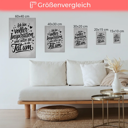 Affirmation Magnet Wandbild Positiv mit Spruch Inspiration