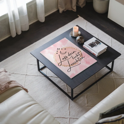 Sprüche Poster Magnetisch Affirmation Lass dein Licht leuchten