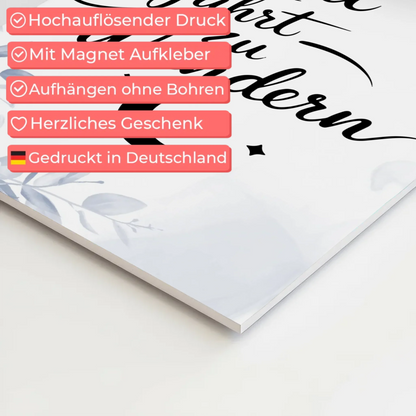 Magnetisches Sprüche Poster Affirmation Mut Wunder Fotoboard