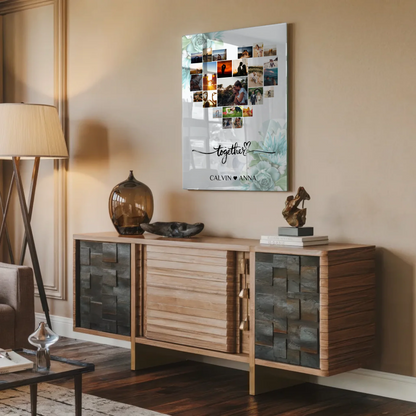 Paar Acrylglas Bild Fotocollage Together gestalten