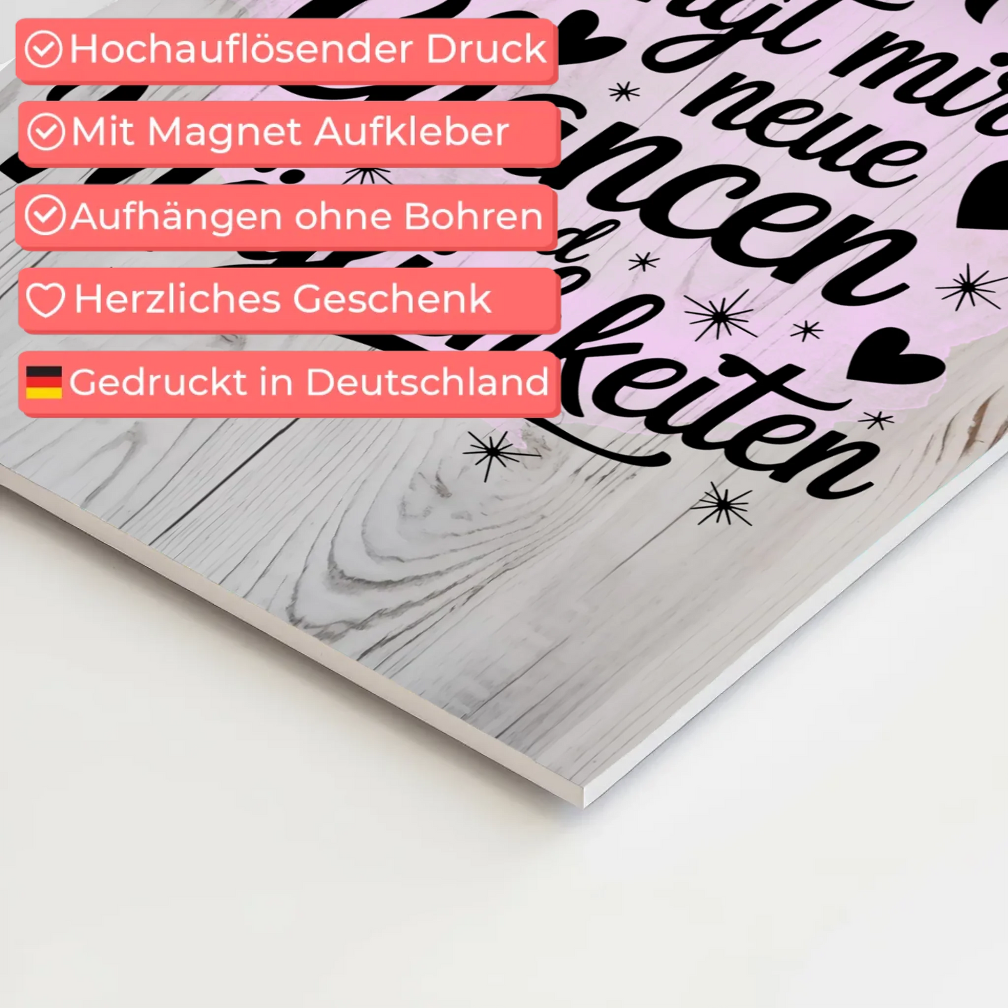 Affirmation Magnet Wandbild Positiv Spruch Neue Chancen