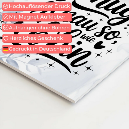 Affirmation Magnet Poster Spruch Ich bin genug personalisiert