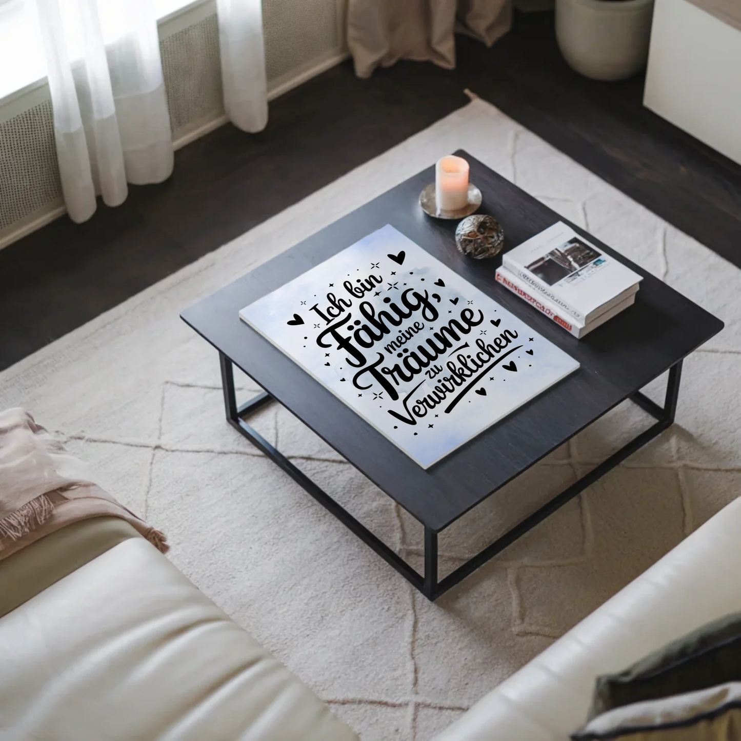 Magnet Poster mit Spruch Affirmation Positiv Träume