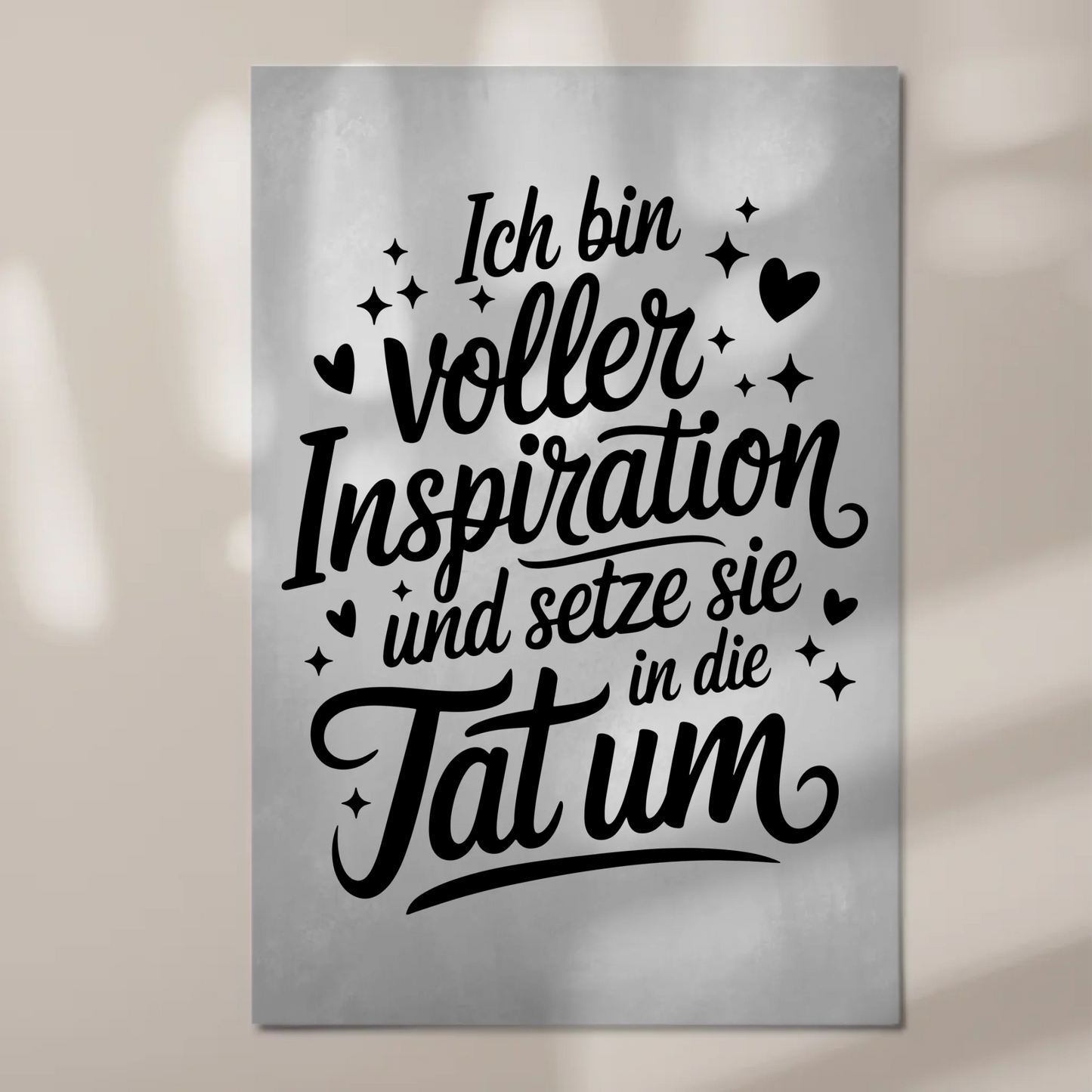 Affirmation Magnet Wandbild Positiv mit Spruch Inspiration
