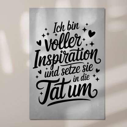 Affirmation Magnet Wandbild Positiv mit Spruch Inspiration