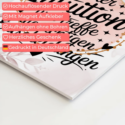 Magnetisches Sprüche Poster Affirmation Intuition Vertrauen