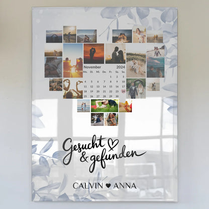 Personalisiertes Acrylglas Bild Liebe Fotocollage