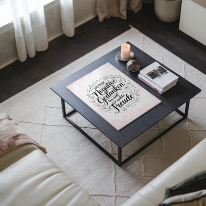 Affirmation Magnet Poster - Positive Gedanken und Freude