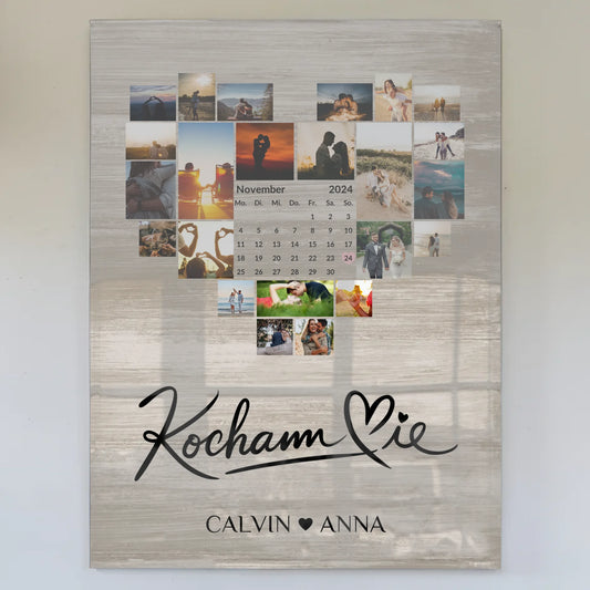 Paar Acrylglas Bild Fotocollage Kocham Cie Geschenk