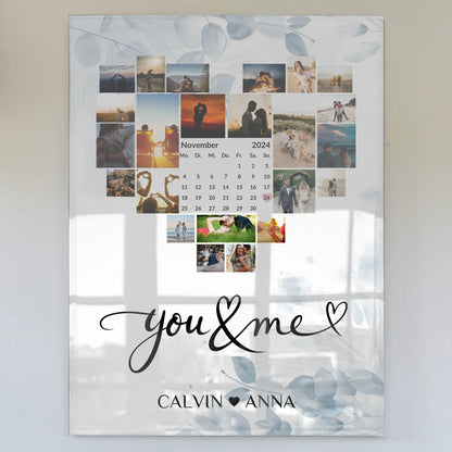 Valentinstag Acrylglas Bild Fotocollage You Me Geschenk