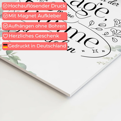 Affirmation Magnet Wandbild Positiv Spruch Träume Erreichen