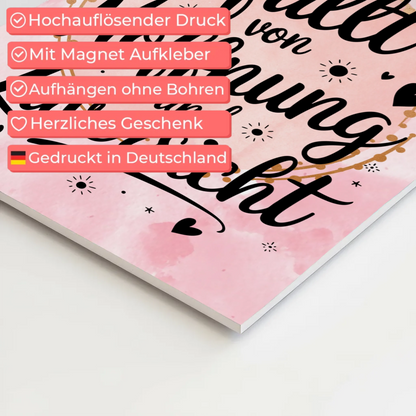 Spruch Affirmation Magnet Wandbild Positiv Hoffnung Zuversicht