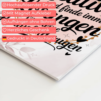 Magnet Poster mit Spruch Affirmation Positiv Kreativ