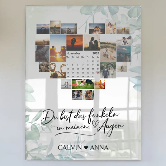 Acrylglas Bild Liebe Fotocollage Du Bist Das Funkeln