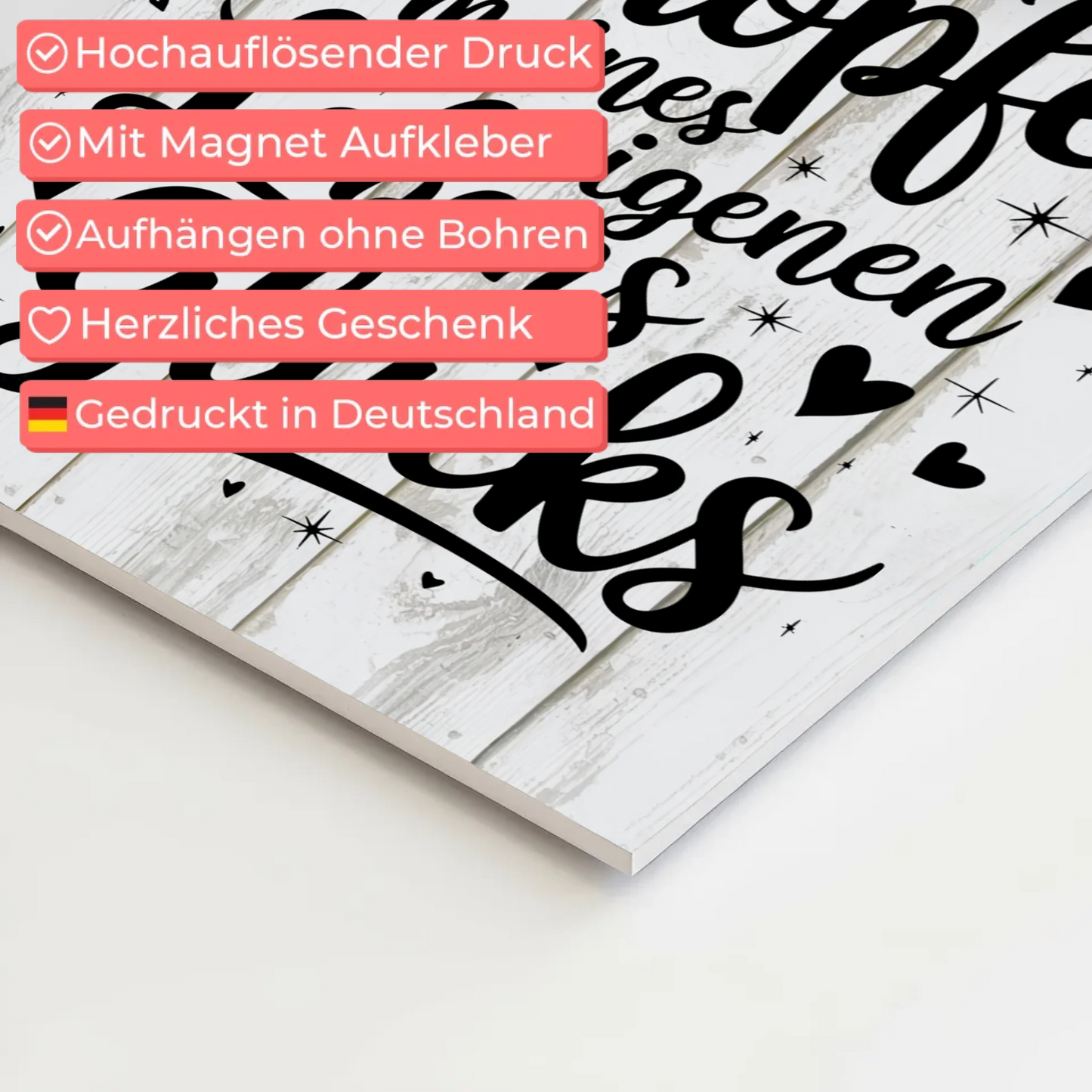 Affirmation Magnet Poster Spruch Ich bin der Schöpfer