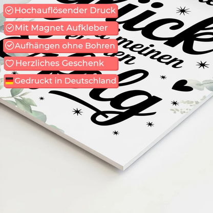 Affirmation Magnet Wandbild - Dein Glück und Erfolg