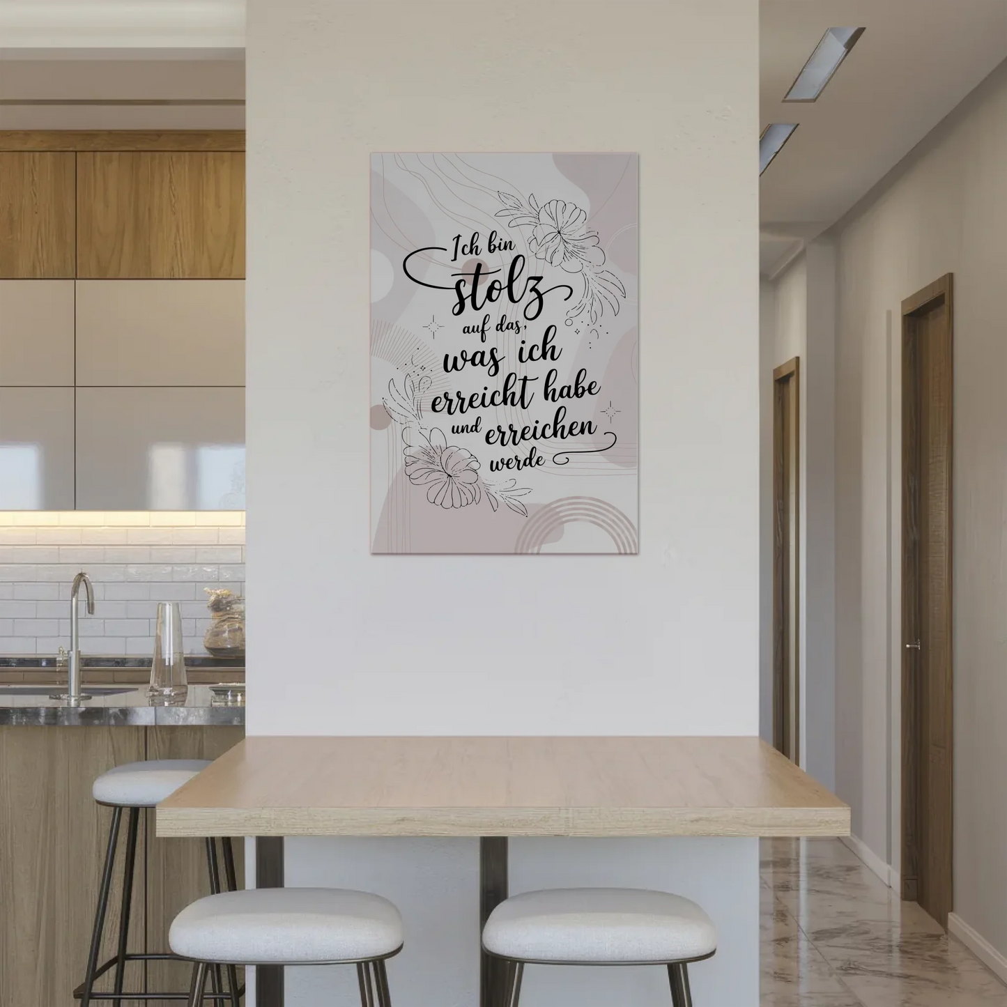 Affirmation Magnet Poster Spruch Ich bin stolz auf mich