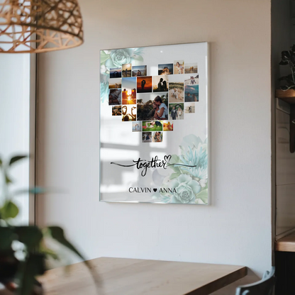 Paar Acrylglas Bild Fotocollage Together gestalten