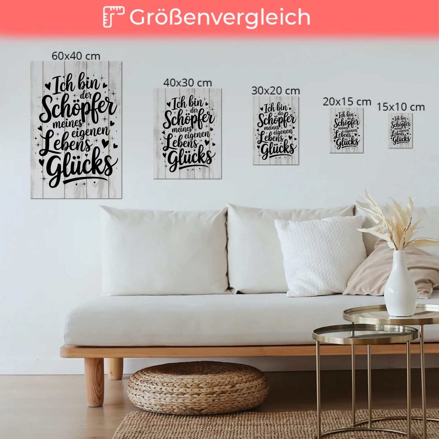 Affirmation Magnet Poster Spruch Ich bin der Schöpfer