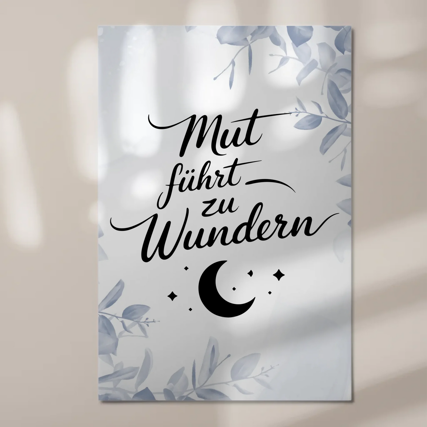 Magnetisches Sprüche Poster Affirmation Mut Wunder Fotoboard