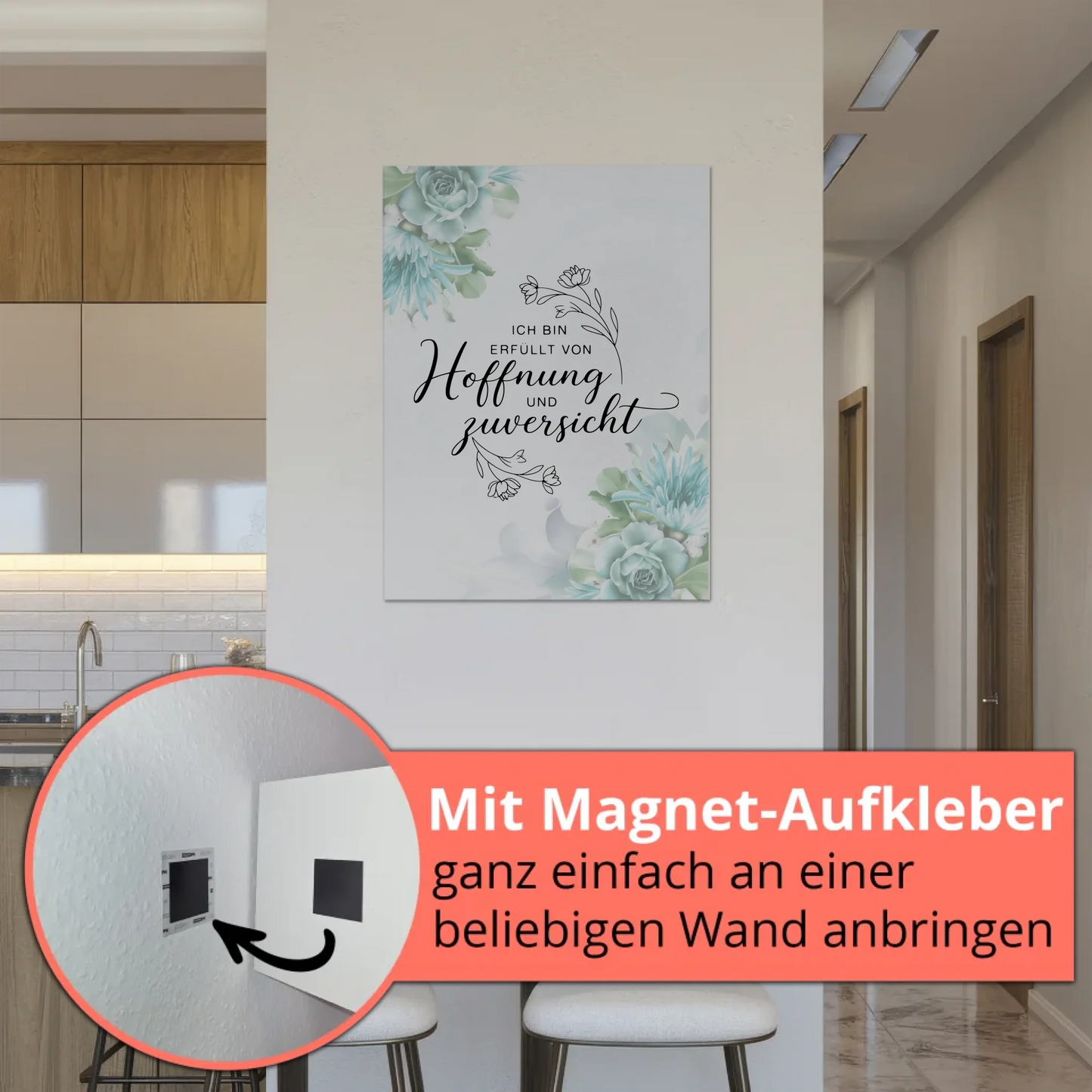 Affirmation Magnet Poster - Positiv: Hoffnung & Zuversicht