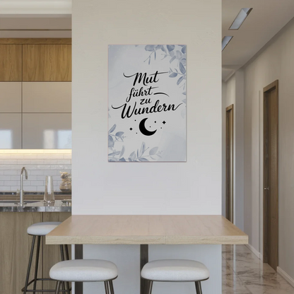 Magnetisches Sprüche Poster Affirmation Mut Wunder Fotoboard