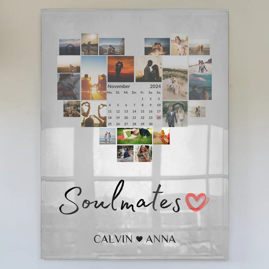 Paar Acrylglas Bild Fotocollage Soulmates Geschenk
