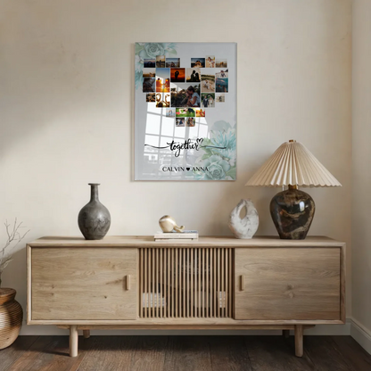 Paar Acrylglas Bild Fotocollage Together gestalten