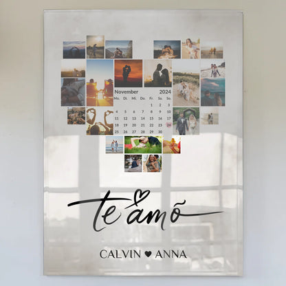Personalisiertes Acrylglas Bild Fotocollage Te Amo