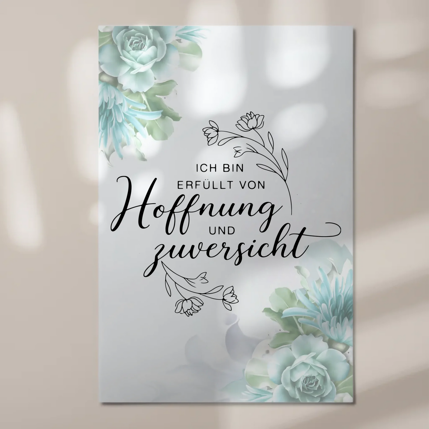 Affirmation Magnet Poster - Positiv: Hoffnung & Zuversicht