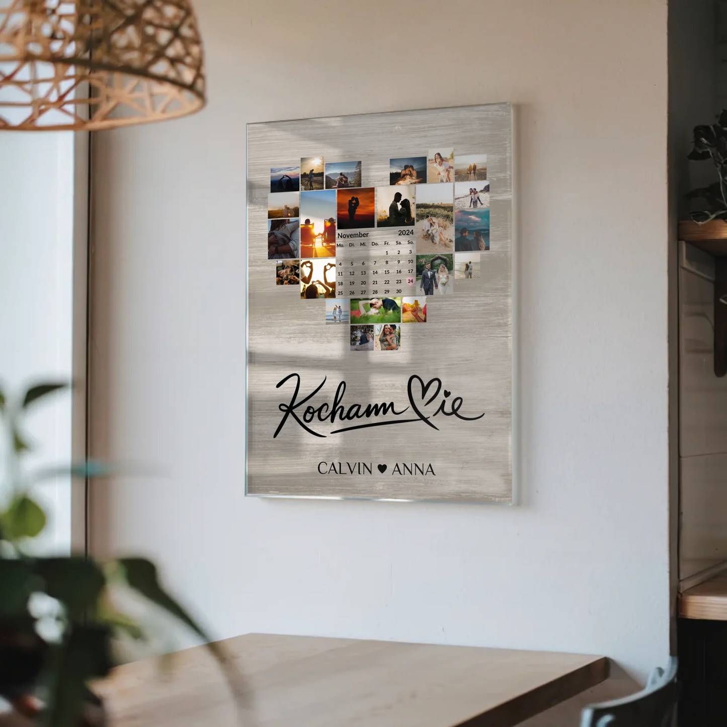 Paar Acrylglas Bild Fotocollage Kocham Cie Geschenk