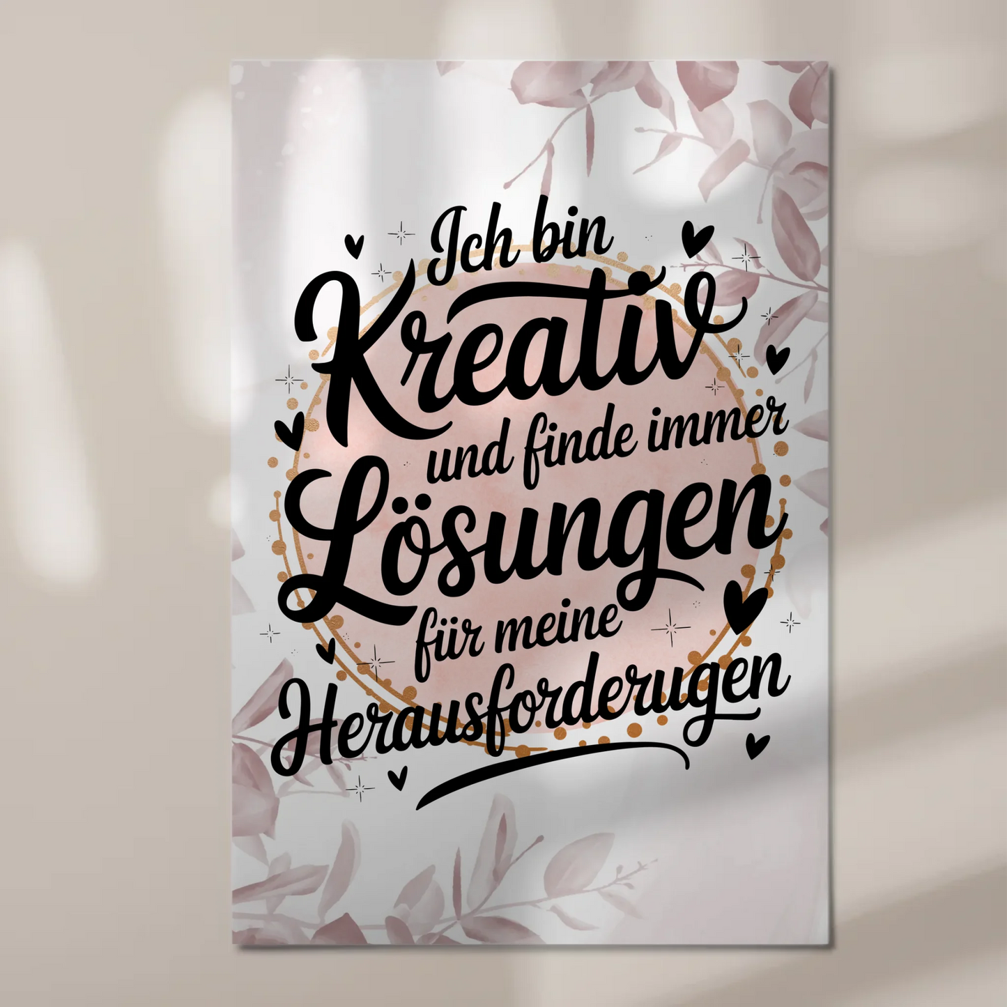 Magnet Poster mit Spruch Affirmation Positiv Kreativ