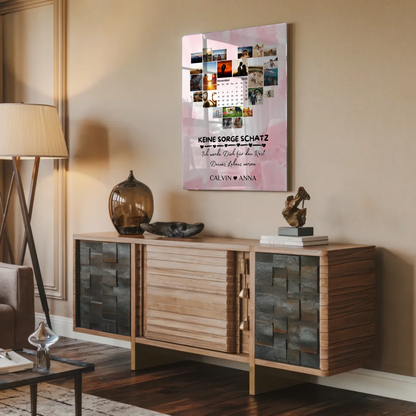 Acrylglas Bild Liebe Fotocollage Ewig Nerven Schatz