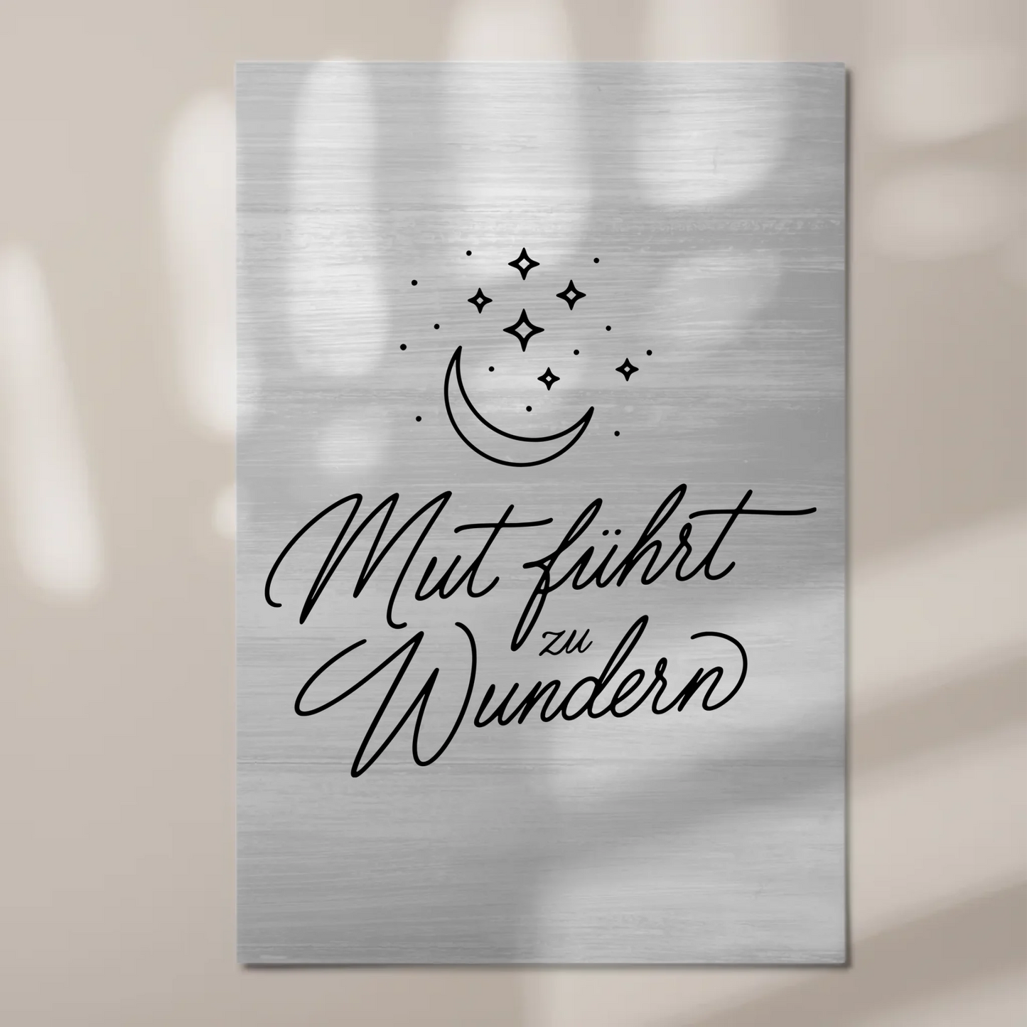 Spruch Affirmation Magnet Wandbild Mut Positiv Wundern