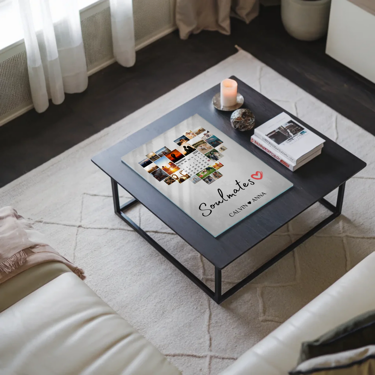 Paar Acrylglas Bild Fotocollage Soulmates Geschenk