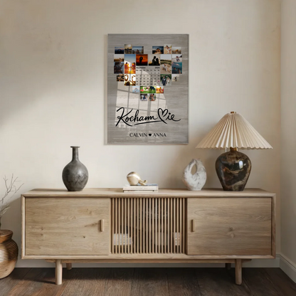 Paar Acrylglas Bild Fotocollage Kocham Cie Geschenk