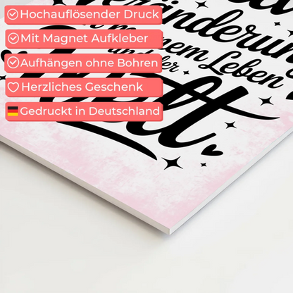 Magnetisches Wandbild Spruch Affirmation Positiv Leben