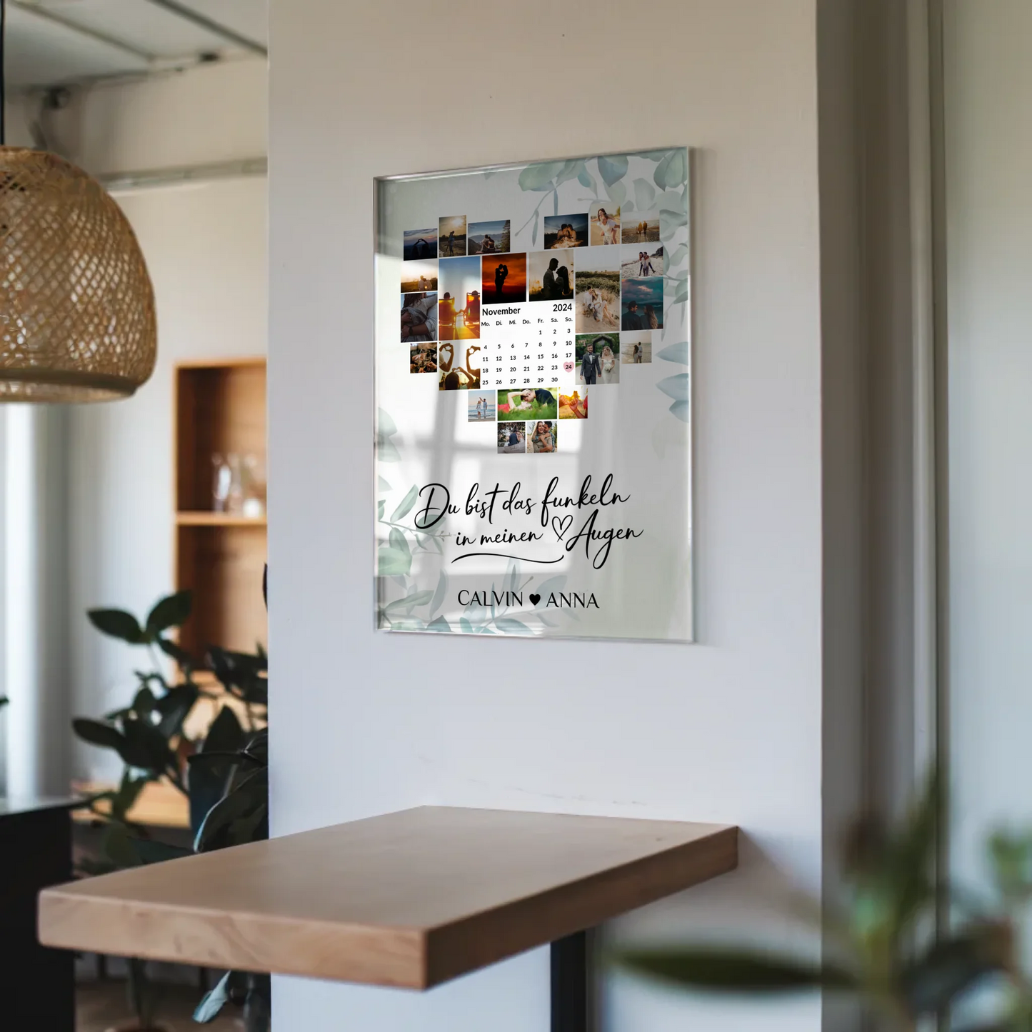 Acrylglas Bild Liebe Fotocollage Du Bist Das Funkeln