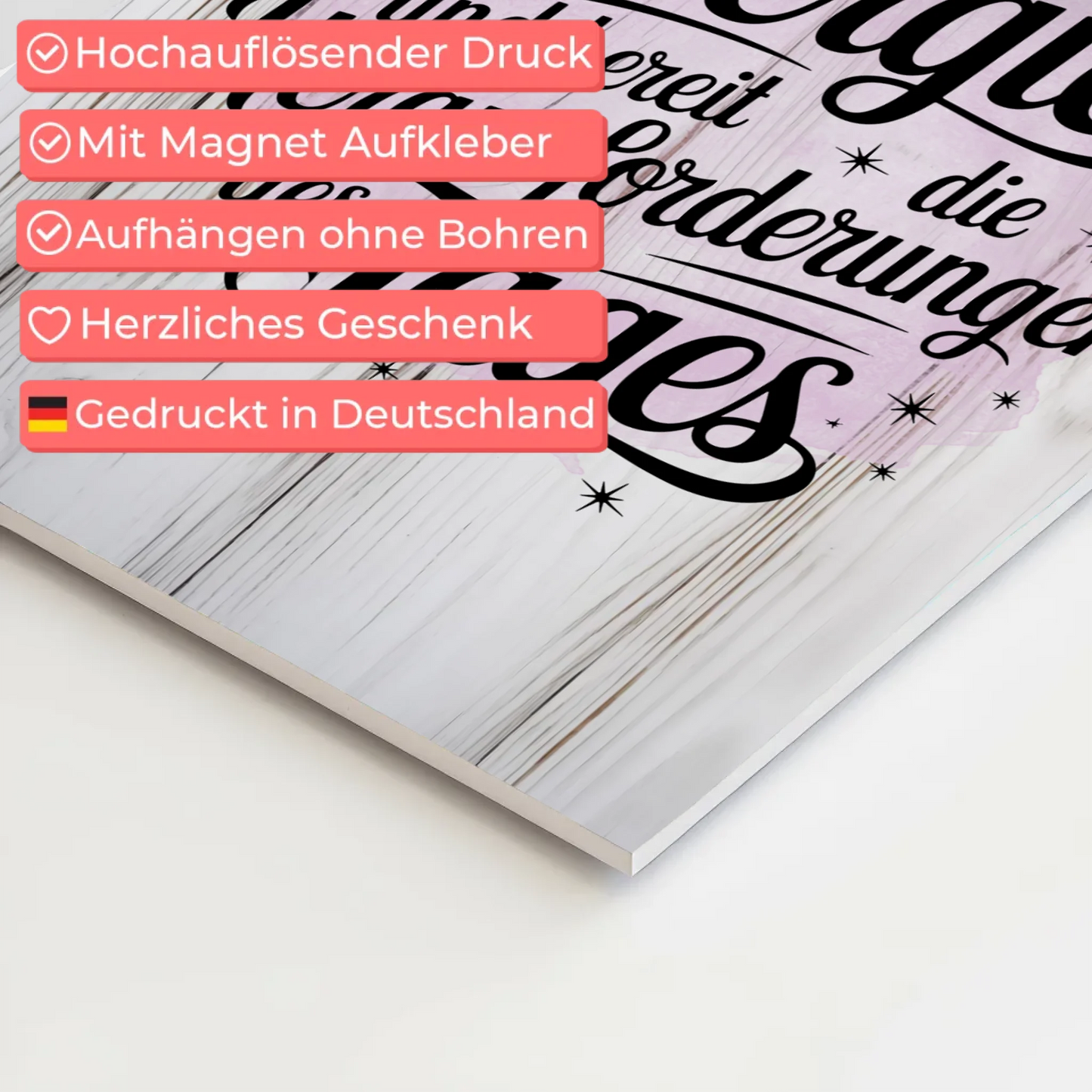 Affirmation Magnet Wandbild Ich bin voller Energie Poster