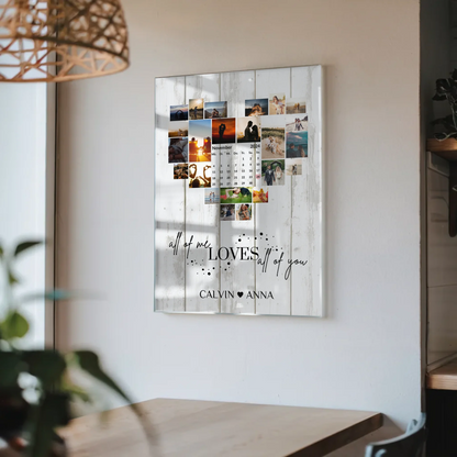 Personalisiertes Acrylglas Bild Liebe Fotocollage Wandbild