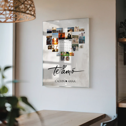 Personalisiertes Acrylglas Bild Fotocollage Te Amo