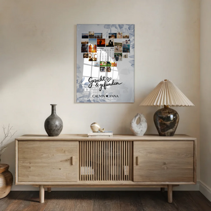 Personalisiertes Acrylglas Bild Liebe Fotocollage