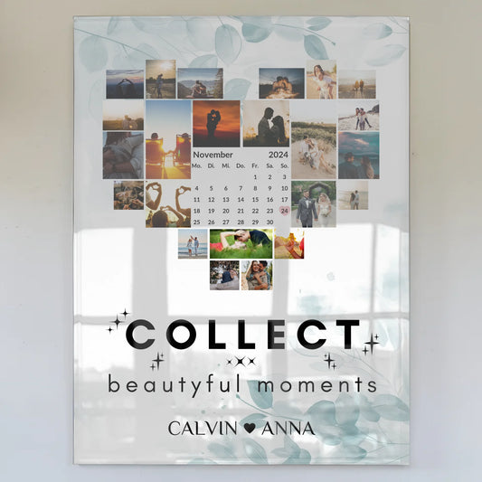 Acrylglas Bild Liebe Fotocollage Schöne Momente sammeln