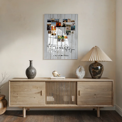 Personalisiertes Acrylglas Bild Liebe Fotocollage Wandbild