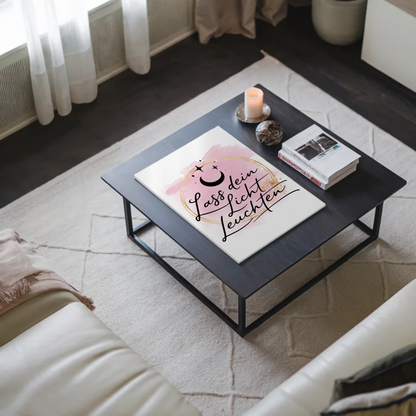 Magnet Poster mit Spruch Affirmation Lass dein Licht leuchten