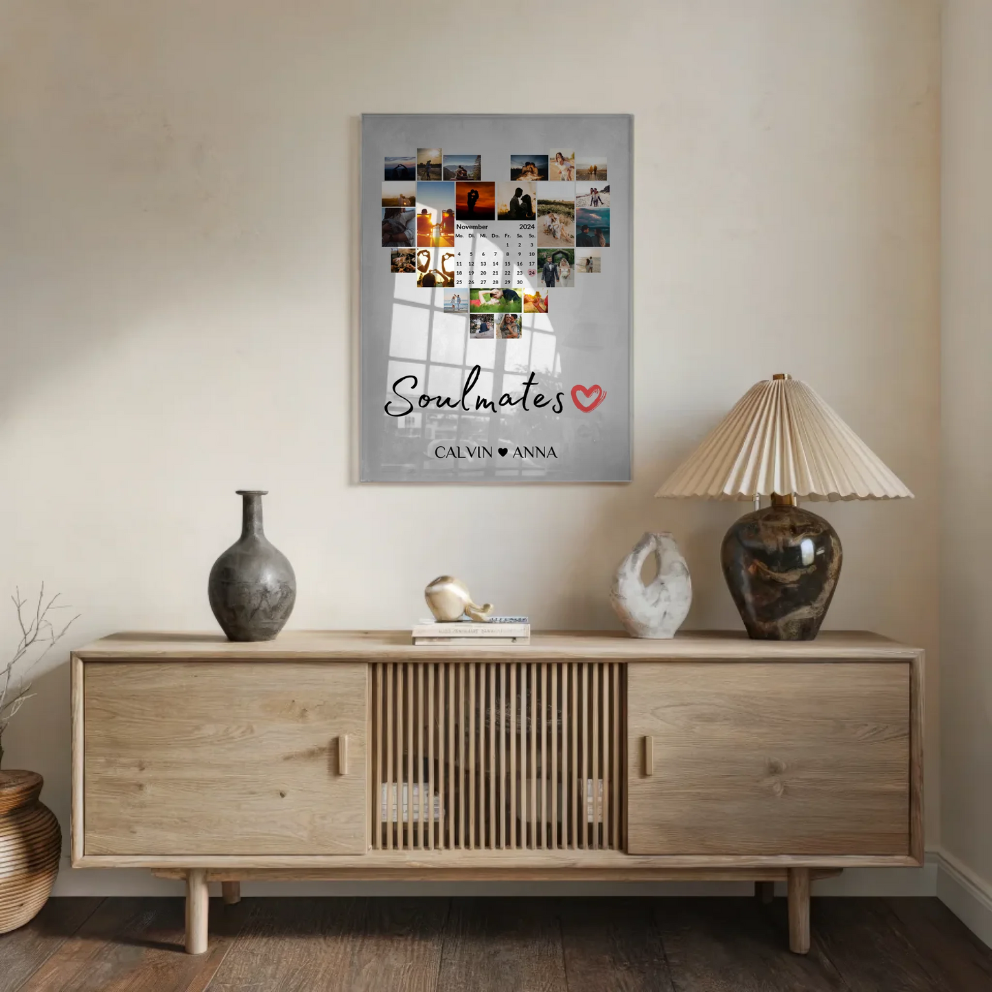 Paar Acrylglas Bild Fotocollage Soulmates Geschenk