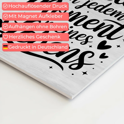 Affirmation Magnet Wandbild Positiv Spruch Frieden Leben