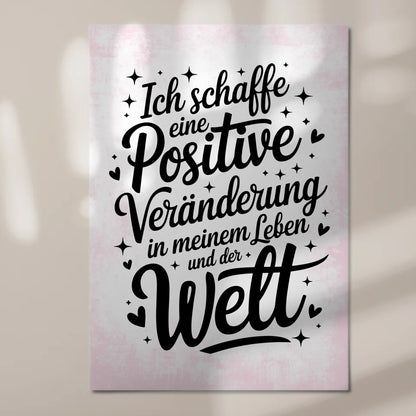 Magnetisches Wandbild Spruch Affirmation Positiv Leben